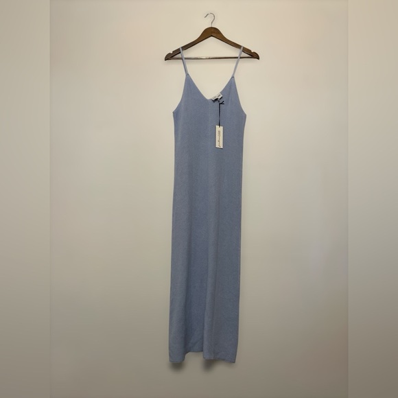 Freshman 1996 Knit Fitted Normcore Minimalist Maxi Dress LARGE - Picture 1 of 2